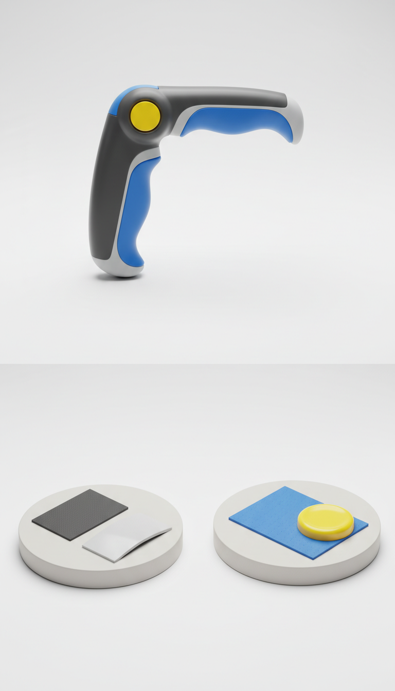 Ergonomic Handle Module With Soft-Touch Grip